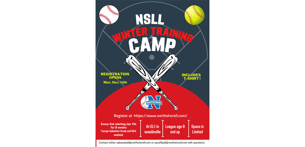 NSLL Winter Training - Registration Closes 12/17